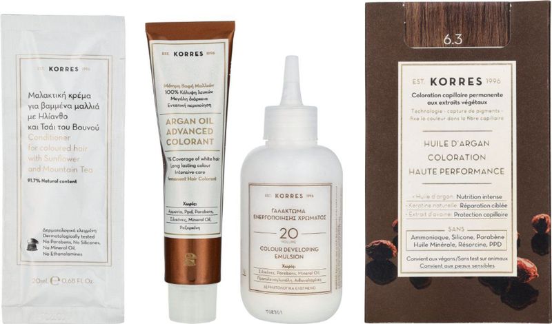 KORRES - Arganolie Geavanceerde Kleuring - Donker Blond Goud - 50 ml