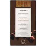 KORRES Argan Oil Colorant – ammoniakfreie Haarfarbe Honigblond Gold 7.3– 100% Grauhaarabdeckung & vegan für ein langanhaltendes Farbergebnis