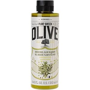 KORRES Olive & Olive Blossom hydraterende douchegel voor een soepele huid, met extra eerste olijfolie, veganistisch, 250 ml