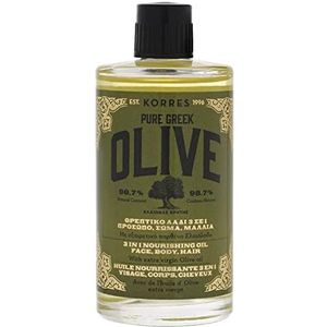 KORRES Olive Voedende 3-in-1 olie voor intensieve vochtigheid, dermatologisch getest, veganistisch, 100 ml
