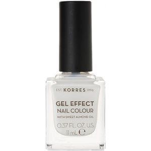 Korres - Gel Effect Nail Colour - Nagellak - Porcelain White - 11 ml