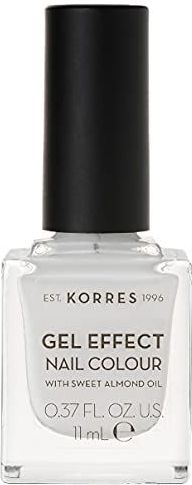 Korres - KM Gel Effect Nagellak - Blanc White - 13,5ml - Met Amandelolie