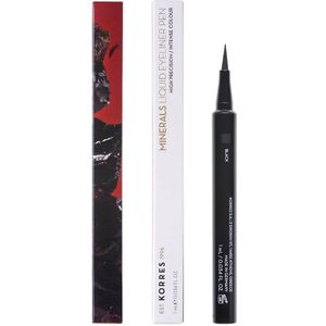 KORRES - Minerals Vloeibare Eyeliner - Zwart - Veganistisch - 1 ml