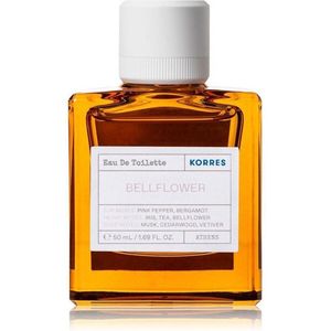 KORRES BELLFLOWER Eau de Toilette voor dames, bloemengeur voor dames, met frisse citroennoten, veganistisch, 50 ml