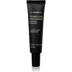 Korres Activated Charcoal Corrigerende Make-up voor Langdurige Effect SPF 15 ACF1 30 ml