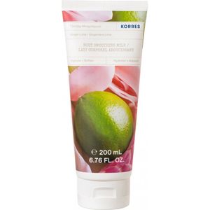 Korres - GINGER LIME - Lichaamsmelk - 200 ml - Amandelolie - Aloë Vera