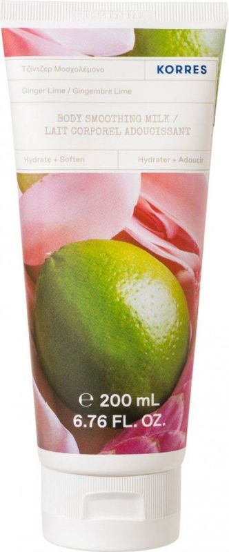 Korres - GINGER LIME - Lichaamsmelk - 200 ml - Amandelolie - Aloë Vera