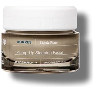 KORRES BLACK PINE 4D Bio-ShapeLift Nachtcrème voor een strakke huid, dermatologisch getest, veganistisch, 40 ml