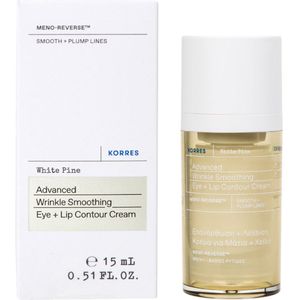 Korres - Gladmakende Oog- en Lipcontourcrème - 15 ml - White Pine Meno Reverse