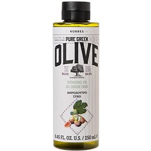 KORRES Olive Fig Vochtinbrengende douchegel voor een soepele huid, met extra olijfolie, veganistisch, 250 ml, 289,0 gram