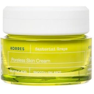 KORRES Santorini Huidcrème - 40 ml - Druivenextract - Salicylzuur - Hyaluronzuur