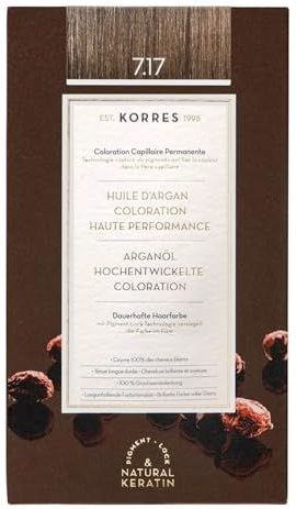 KORRES - Arganolie Geavanceerde Kleuring - 7.17 Medium Blond Beige - 50 ml