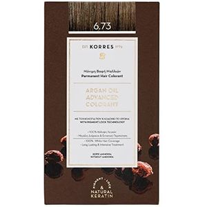 KORRES Argan Oil Colourant Ammonia Free Hair Colour Golden Cocoa % Grey Hair Coverage & Vegan