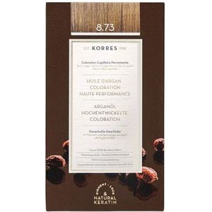 KORRES - Arganolie Geavanceerde Kleuring - Kleur 8.73 Gouden Karamel - 50 ml