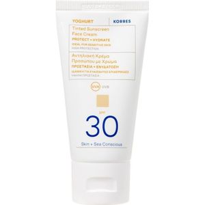 Korres - Yoghurt Tinted Sunscreen Face Cream - SPF 30 - 50 ml