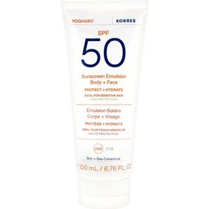 Korres - Yoghurt - Bruiningsemulsie - SPF 50 - 200 ml