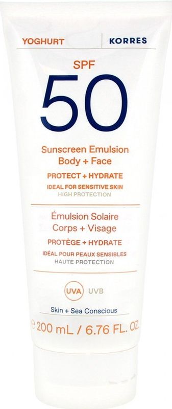 Korres - Yoghurt - Bruiningsemulsie - SPF 50 - 200 ml