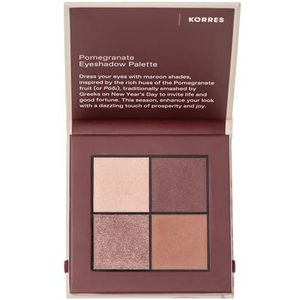 Korres Pomegranate Eyeshadow Palette Oogschaduwpalette, Bruin, Rood, 5 g