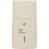 Korres - Natural Sheer Foundation - 01 Light - 30 ml