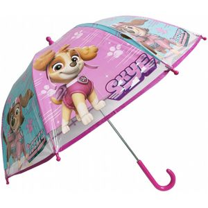 Chanos Paw Patrol Skye Paraplu voor kinderen, meisjes, stokparaplu, roze