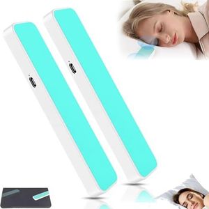 Dream Pro Sleep Speaker,Bone Conduction Sleep Sound Speaker,Innovative Peaceful Sleep Experience,Portable Sleep Bar Pillow Speaker,Pillow Speakers for Sleeping Bluetooth (One Size,2pcs Blue)