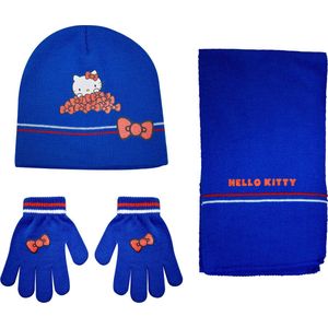 Stamion Winter-Set Hello Kitty Junior Acrylblau 4-teilige Eingröße