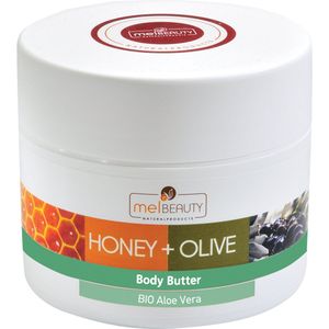 MelBeauty Body Butter With Bio Honey, Olive Oil & Aloe Vera 200ml | Natural Bodybutters