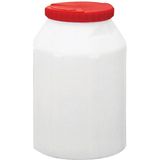 Waterdichte container, wit/rood,15 liter