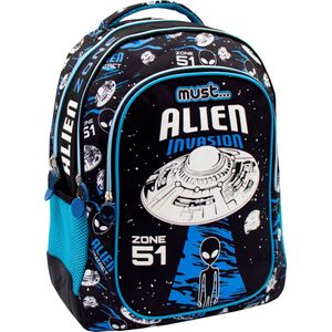 Must - Rugzak Alien Invasion - Glow in the Dark - 43 x 32 x 18 cm - Polyester