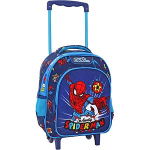 Spiderman Rugzak Trolley, Amazing - 31 x 27 x 10 cm - Polyester - 31x27x10 - Blauw