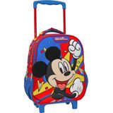 Disney Mickey Mouse Rugzak Trolley, Wiggle Giggle - 31 x 27 x 10 cm - Polyester - 31x27x10 - Blauw