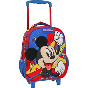 Disney Mickey Mouse Rugzak Trolley, Wiggle Giggle - 31 x 27 x 10 cm - Polyester - 31x27x10 - Blauw