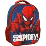 Spiderman 3D Rugzak, Go Spidey - 32 x 26 x 10 cm - EVA polyester - 32x26x10 - Blauw