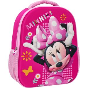 Disney Minnie Mouse 3D Rugzak, Lovely - 32 x 26 x 10 cm - EVA polyester - 32x26x10 - Roze
