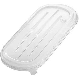 Tessera Bio Products QRL8501000 50 stuks rechthoekige polypropyleen deksels voor voedselcontainers voor microgolfoven 850 ml - 1000 ml