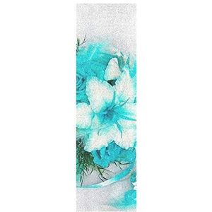 Leuke Vlinder Daisy Bloem Skateboard Grip Tape Sheets Grafische Longboard Griptape BUBBLE GRATIS Anti-Slip 33 ""X 9"" Tapes voor Tieners Meisjes Jongens