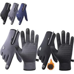 Dazzlesport outdoor sports gloves,DazzleSport Gloves,Outdoor Sports Gloves Short Plus Velvet Windproof Waterproof (Medium,Black+Gray)