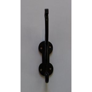 Set van 3x dubbele ophanghaken/wandhaken 13 x 8,5 cm metaal bestellen