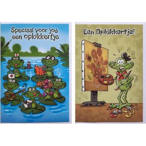 2 Wenskaarten - Een Opkikkertje! + Speciaal voor jou een Opkikkertje – 12 x 17 cm