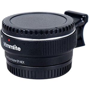 Commlite Auto Focus EF-NEX EF-E-Mount Lens Mount Adapter voor Canon EF EF-S Lens op Sony E NEX Mount 3/3N/5N/5R/7/A7 A7R Full-Frame, kleur zwart
