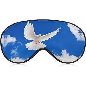 Vogel Duif Veer Vliegen Hemel Slaap Oogmasker voor Mannen Vrouwen Tieners Kinderen, Nachtslaap Oogschaduw Cover Comfort voor Reizen Yoga Nap