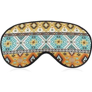 Exotisch Indiaas Patroon Duivel Oog Slaap Oogmasker voor Mannen Vrouwen Tieners Kinderen, Nachtslaap Oogschaduw Cover Comfort voor Reizen Yoga Nap