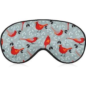 Cardinals Wild Animal Bird Slaap Oogmasker voor Mannen Vrouwen Tieners Kinderen, Nachtslaap Oogschaduw Cover Comfort voor Reizen Yoga Nap