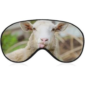 Leuke grappige schapen slaap oogmasker voor mannen vrouwen tieners kinderen, nacht slaap oogschaduw cover comfort voor reizen yoga dutje