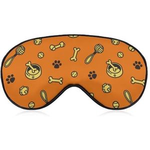 Hondenpoten Bone Speelgoed Patroon Slaap Oogmasker voor Mannen Vrouwen Tieners Kinderen, Nachtslaap Oogschaduw Cover Comfort voor Reizen Yoga Nap