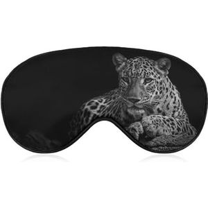 Afrikaanse wilde luipaard in duisternis slaap oogmasker voor mannen vrouwen tieners kinderen, nacht slaap oogschaduw cover comfort voor reizen yoga dutje