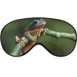 Schattig schattig dier boom kikker slaap oogmasker voor mannen vrouwen tieners kinderen, nacht slaap oogschaduw cover comfort voor reizen yoga dutje