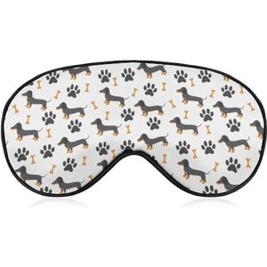 Leuke dierenteckel hond ooglapje blinddoek, slaapmasker voor mannen, vrouwen, tieners, kinderen, nachtrust, oogschaduw, bedekking, comfort voor reizen, yoga, dutje