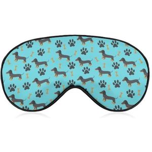 Leuke dierenteckel hond ooglapje blinddoek, slaapmasker voor mannen, vrouwen, tieners, kinderen, nachtrust, oogschaduw, bedekking, comfort voor reizen, yoga, dutje