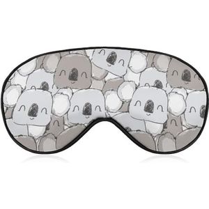 Schattige schattige dieren koala ooglapje blinddoek, slaap oogmasker voor mannen vrouwen tieners kinderen, nacht slaap oogschaduw cover comfort voor reizen yoga dutje